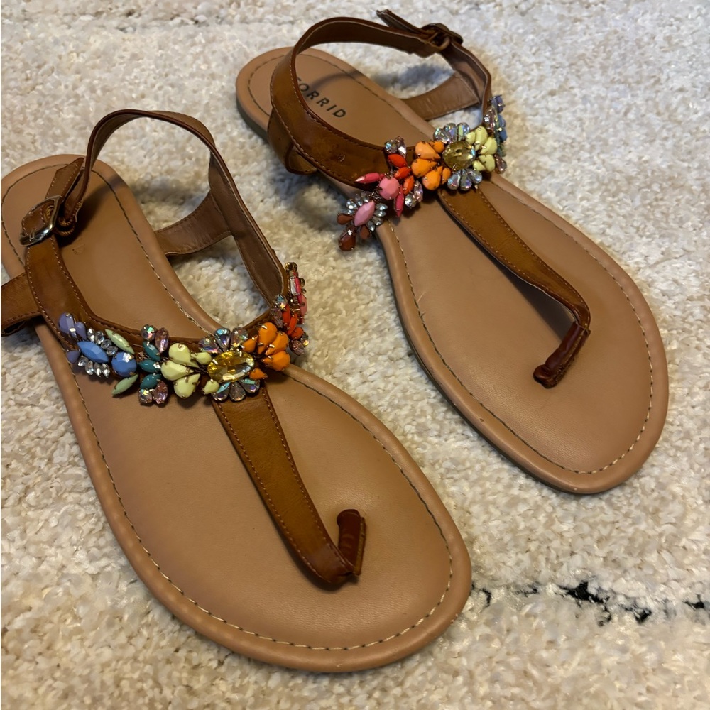Torrid Jewel Embellished Sandals